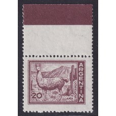 ARGENTINA 1959 GJ 1124CA ESTAMPILLA NUEVA MINT CON COMPLEMENTO U$ 25